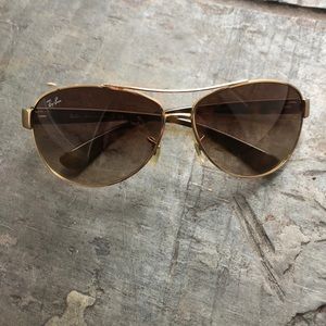 Ray Ban 3368 Aviator tortoise shell sunglasses